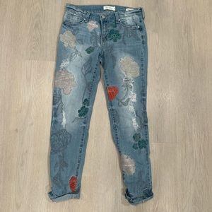 jessica simpson flower jeans